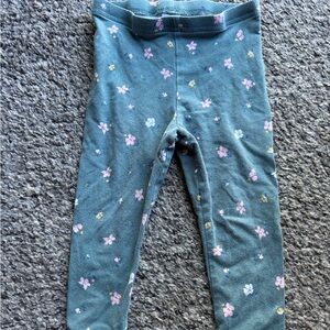 *5 for $10* Carter's Blue Floral Kids Leggings